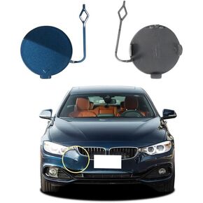 Car Front Bumper Tow Hook Cover Compatible With BMW 4 Series F32 F33 F36 428 428iX 430i 430iX 435i 435iX 440iX 2014 2015 2016 2017 2018 2019 Trailer Cover Cap 51117363392 Small Lid Towing Eye Cap in Kuwait