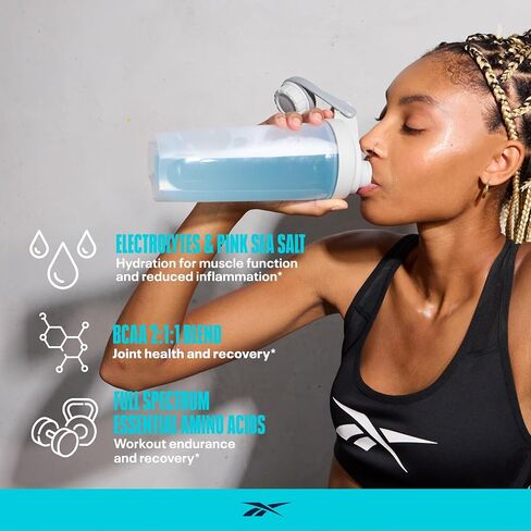 ريبوك ري كوفر BCAA + EAA + إلكتروليتات | 8 جرام من الأحماض الأمينية الأساسية، 5 جرام من الأحماض الأمينية متشعبة السلسلة، مصفوفة الترطيب | تعافي العضلات، القوة | دعم ما بعد التمرين | 30 حصة | صاروخ القمر البوب in Saudi Arabia