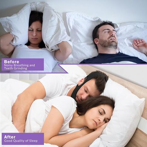 حزام الذقن للنوم، أجهزة توقف التنفس أثناء النوم، حزام فك مريح لتدفق الهواء لتوقف التنفس أثناء النوم، حزام ذقن قابل لإعادة الاستخدام للرجال والنساء، حزام ذقن مضاد للشخير قابل للتنفس in Kuwait