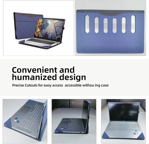غطاء الكمبيوتر المحمول لجهاز HP ProBook x360 435 G7 G8 G9 G10| اتش بي ايليت بوك 840 14 بوصة G9| جهاز الكمبيوتر المحمول EliteBook 845 مقاس 14 بوصة G9. حافظة شاملة مقاس 14 بوصة من جلد البولي يوريثان غطاء جيب داخلي (رمادي) in Kuwait