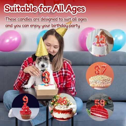 Number 2 Pink Purple Dog Paw Birthday Candles Birthday Cake Topper Pink Dog Paw Print Themed Numeral Birthday Candles for Boy Girl Dog Paw Birthday Decoration(Number 2, Pink,Purple) in Kuwait