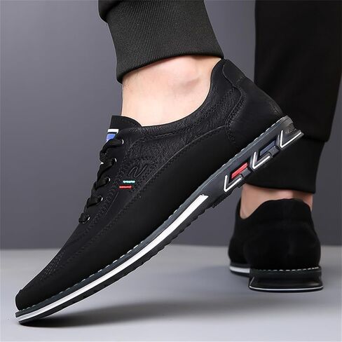Mens Dress Sneakers Gatsby Shoes Oxford Derby Casual Shoes Lace-Up Loafers for Business Driving Office Walking in Saudi Arabia
