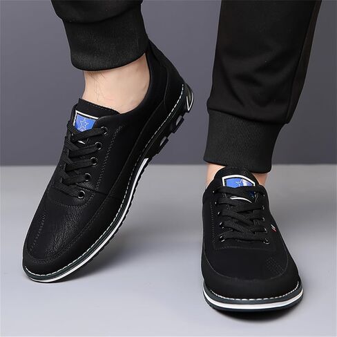 Mens Dress Sneakers Gatsby Shoes Oxford Derby Casual Shoes Lace-Up Loafers for Business Driving Office Walking in Saudi Arabia