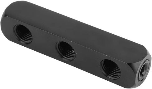 Manifold Block Air Hose 1 4 Inch, Aluminum Stainless Steel Pneumatic Air Block For 3 Way 4 Quick Connect Fitting Devices And Controls in Saudi Arabia