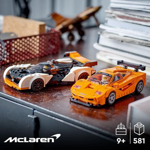 LEGO Speed ​​Champions McLaren Solus GT & McLaren F1 LM 76918، تتميز بلعبتين مميزتين لسيارات السباق، مجموعة بناء نماذج Hypercar، مجموعة 2023 القابلة للتجميع، هدية رائعة للأطفال للأولاد والبنات من سن 9 سنوات فما فوق in Saudi Arabia