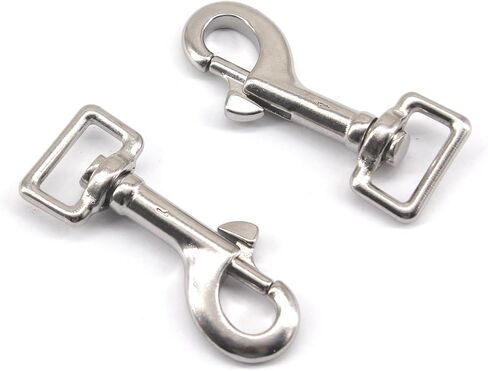 （4 Pieces) 67mm Swivel Eye Snap Hooks 316 Stainless Steel Marine Grade Single Ended Trigger Chain Clip for Dog Leash,Key Chain,Boat Ropes and Cages in Kuwait