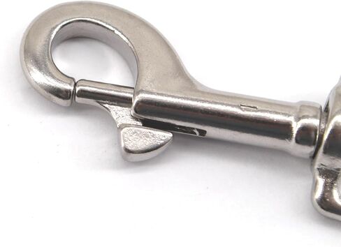 （4 Pieces) 67mm Swivel Eye Snap Hooks 316 Stainless Steel Marine Grade Single Ended Trigger Chain Clip for Dog Leash,Key Chain,Boat Ropes and Cages in Kuwait