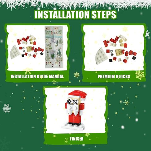 Advent Calender Building Blocks 2024, Children 12 in 1 Countdown Calender Buliding Blocks Toys Set, Creative Christmas Gifts for Children and Adults. Great Home Decor Choice for Christmas. STEM Christmas Building Blocks Christmas Countdown Calendar Gift B in Saudi Arabia