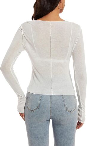 Women's Tencel™-Wool Long-Sleeve Basic Top Baselayer Modern Fit T Shirts Lightweight Boat Neck Tee in Saudi Arabia
