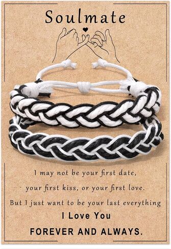 Raicegs Matching Bracelets Couple Gifts for Boyfriend Girlfriend Wife Husband Valentines Day Birthday Christmas Gifts for Her Him Women Men in Saudi Arabia