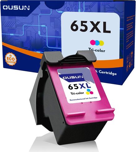 خراطيش حبر HP 67XL المعاد تصنيعها خراطيش حبر سوداء/ثلاثية الألوان (عبوة من قطعتين) خراطيش حبر 67 XL بديلة لـ HP Ink 67 تعمل مع HP DeskJet 2700، 4100،1255 Series، HP Envy 6000، 6400 Series in Saudi Arabia