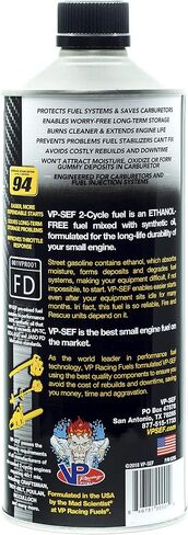 VP Racing Fuels 6205 SEF 4-Cycle Small Engine Fuel, Contains No Oil, Quart (8 Pack) in Saudi Arabia