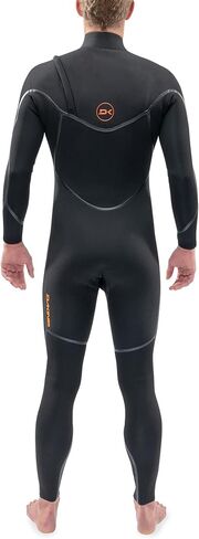4/3mm Men's Dakine Cyclone Zip Free Fullsuit - Black/ST in Saudi Arabia