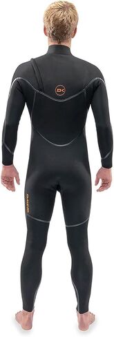 4/3mm Men's Dakine Cyclone Zip Free Fullsuit - Black/ST in Saudi Arabia