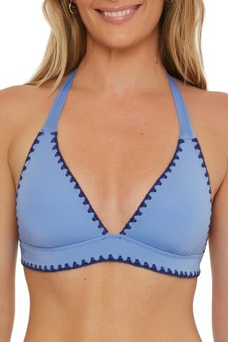 Lucky Women's Standard Marbella Halter Bikini Top, Adjustable, Tie Back, Swimwear Separates in Saudi Arabia