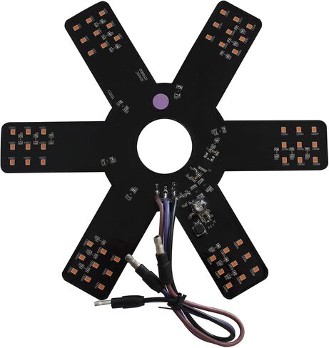 2PCS Air Cleaner LED Light 7.8" Dual Function 54 LEDs Truck Decorative Hex Style Air Filter Lamp for Peterbilt, Kenworth, Trailers, RVs', Campers Support IP67 12-30V Sold Individually(Red) in Kuwait
