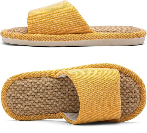 Linen and Cloth Slippers Indoor House Slippers All Seasons Silent Slippers Unisex Blue EU 39-40 in Saudi Arabia