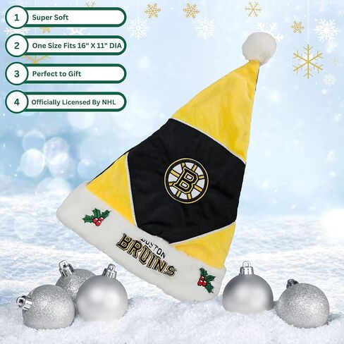 قبعة NHL Colorblock Santa - أظهر روح هوكي الجليد الخاصة بك مع ملابس وهدايا مشجعي NHL Holiday المرخصة رسميًا in Saudi Arabia