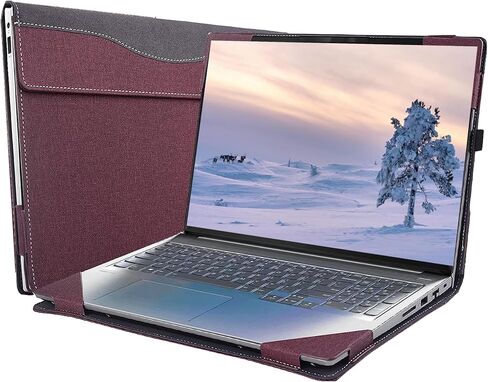 for Laptop Lenovo Yoga Pro 7 14IMH9 14AHP9 & Lenovo Yoga Pro 7 (14IRH8 14ARP8 14APH8) Laptop Protective Sleeve, 2-in-1 PU Leather Case (Dark Gray) in Saudi Arabia