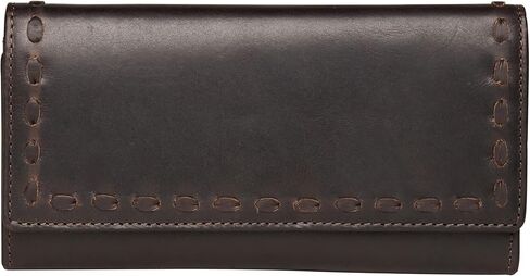 Hope RFID Leather Laced Wallet (Dark Mahogany) in Kuwait