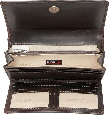 Hope RFID Leather Laced Wallet (Dark Mahogany) in Kuwait