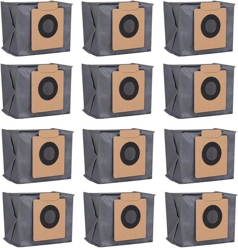 Dust Bags Compatible with Eufy Clean X8 Pro/X10 Pro Omni Robot Vacuum - Large Capacity Disposable Replacement Bag Accessories Part (12 Packs) in Saudi Arabia