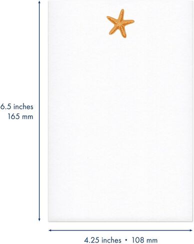 4x6 Nautical Blue Boat Anchor Notepad – Fine Stationery for Office Desk and Kitchen Counter; Thoughtful Gift for Mom, Dad, Son, Daughter, Friend in Saudi Arabia