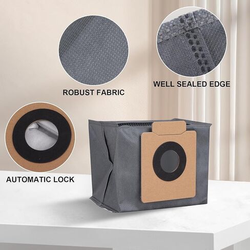 Dust Bags Compatible with Eufy Clean X8 Pro/X10 Pro Omni Robot Vacuum - Large Capacity Disposable Replacement Bag Accessories Part (12 Packs) in Saudi Arabia