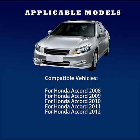 متوافق مع غطاء وحدة التحكم المركزية ومسند ذراع Honda Accord 2008 2009 2010 2011 2012 غطاء وحدة التحكم المركزية (أسود (المركز والأمامي)) in Saudi Arabia
