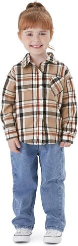 PATPAT Mommy and Me Matching Outfit Shirts Long Sleeve Casual Button Down Flannel Plaid Shirt Top in Saudi Arabia