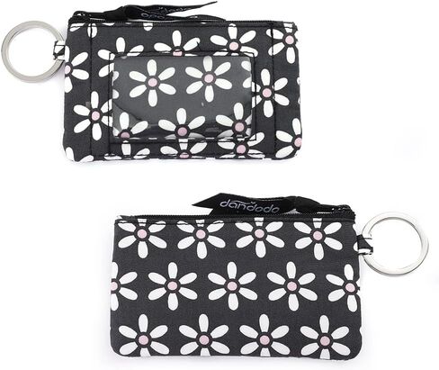 Women's Cotton Zip Id Case and Lanyard Combo (Multiple Teams Available) Keyring,ID Case Wallet with Lanyard,Fashion Lanyard Wallet (2#) in Saudi Arabia
