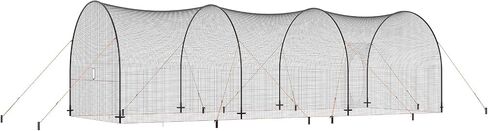 VEVOR Baseball Batting Cage, Softball and Baseball Batting Cage Net and Frame, Practice Portable Cage Net with Carry Bag, Heavy Duty Enclosed Pitching Cage, for Backyard Batting Hitting Training, 33FT in Saudi Arabia