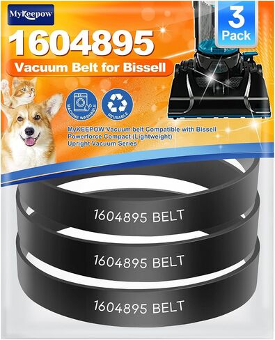 1604895 Belt for Bissell Powerforce Compact Upright Vacuum, Vacuum Belt Compatible with Bissell Vacuum Cleaner Model 2112, 1520, 2690, 3508, 23T7, 23T7V, 3130, 21129, 3 Pack in Saudi Arabia