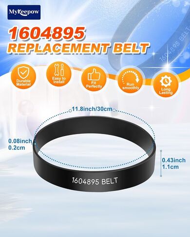 1604895 Belt for Bissell Powerforce Compact Upright Vacuum, Vacuum Belt Compatible with Bissell Vacuum Cleaner Model 2112, 1520, 2690, 3508, 23T7, 23T7V, 3130, 21129, 3 Pack in Saudi Arabia