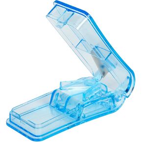 قطاعة حبوب الدواء للحبوب الصغيرة، مقسم أقراص بلاستيكي مع واقي للشفرة، قطاعة طبية آمنة، مقسم فيتامينات طبية لتقطيع الأدوية in Kuwait