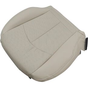 Priprilod Gray Perforated Leather Driver Side Bottom Replacement Seat Cover Compatible with Mercedes Benz E280 E300 E320 E350 E500 E550 2003 2004 2005 2006 2007 2008 2009