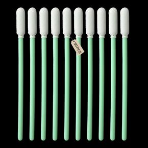 50pcs Foam Swabs 4.3",Foam Printer Cleaning Swabs Sticks - Round Lint-Free Foam Tip Swab for Camera, Inkjet Printer, Painting, Optics Lens Equipment