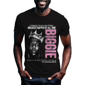 Swag Point Next Level Unisex The Notorious Biggie Print Vintage Hip Hop Graphic Cotton T-Shirts
