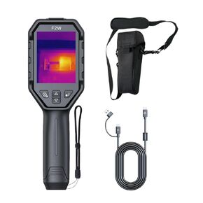 F2W Thermal Camera 256x192 IR Resolution, Thermal Imaging Camera with W-Fi, Super Resolution Image Enhance,-4°F to 1022°F,640x480 3.2" Screen Thermal Imager with 16 GB Storage, Carrying Case