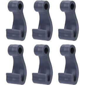 6 Pcs Plastic Snap Fasten Rope Hooks Clip J Shape Hooks for Inflatable Boat Fishing Raft Marine Boat Cover Easy to Use Plastic Snap Fasten Rope Hook