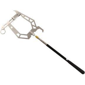Boat Hook for Docking, Stainless Steel Dock Hook, U Type Threader Dock Hook Cable Wire Guider Ship Parking Tool with Telescopic Rod for Secure Boat Parking at Marinas and Docks
