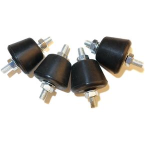 4 Pack Rubber Studs Shock Absorber M8 1.1 "x 1.57" Anti Vibration Rubber Isolator Mounts Vibration Isolation Mount for Mini Split Heat Pumps, Air Compressors, Garage Motor, Diesel Engines