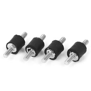 uxcell a16032800ux1005 M3 x 8mm Rubber Shock Absorber Vibration Isolator Mounts Standoff (Pack of 4)