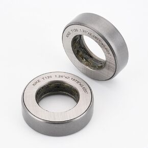 XiKe 2Pcs T126 Thrust Ball Bearings, 1.26" ID x 2.1875" OD x 0.625" Wide, for a Variety of Drivelines and Rotating Equipment