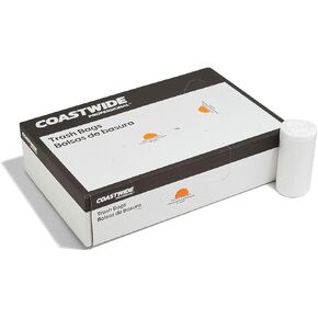 Staples 16-Gal High-Density Trash Bags, 24x33, 8 Microns, Clear, 1000/Carton