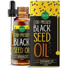 Black Seed Oil | 3 Times Thymoquinone | Cold-Pressed | Nigella Sativa - Turkish | Super Antioxidant to Support Immunity, Joints, Digestion, Hair, Skin & Nails | Glass Bottle | 2 oz