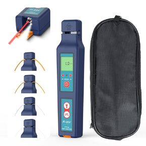 Optical Fiber Traffic Live Identifier All-in-one Chuck Respond 800nm-1700nm Built in VFL Visual Fault Locator, Fiber Traffic Detector -40dBm to 10 dBm with LED Light Suit for 0.25/0.9/2.0/3.0 Fiber
