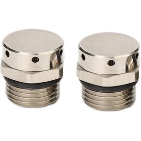 Air Vent Plug Breather and Drainage Valves IP68 Nickle Plated Brass Vent Valve Breather for Lighting, Solar, Telecom, Automotive,Agriculture,WIFI/GPS Enclosure M12x1.5