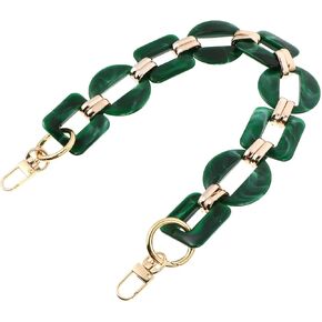 PRETYZOOM White Resin Handbag Chain Straps Acrylic Purse Chain Strap Replacement Purse Clutches Handles for Purse Handbags DIY Crafts Purse Bags Chain 80cm