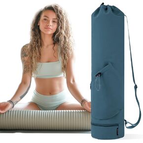 Yoga Mat Bag Сarrier - Multi-Functional Yoga Mat Carrier Bag with Water Bottle Pocket - Versatile Gym Yoga Mat Bags for Women - Yoga Bag for Mat with Adjustable Strap - Premium Yoga Carrier